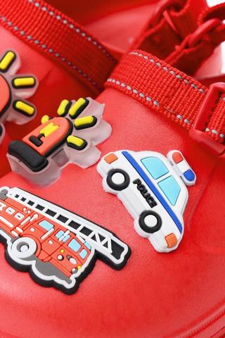 Firetruck Slingback Slides