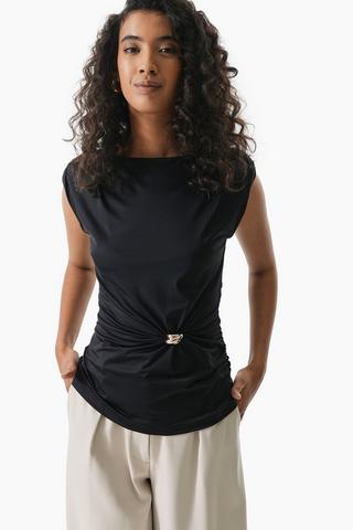 Ruched Fitted Top