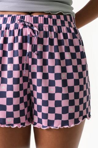 Check Sleep Shorts