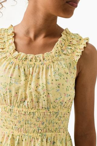 Shirred Floral Playsuit