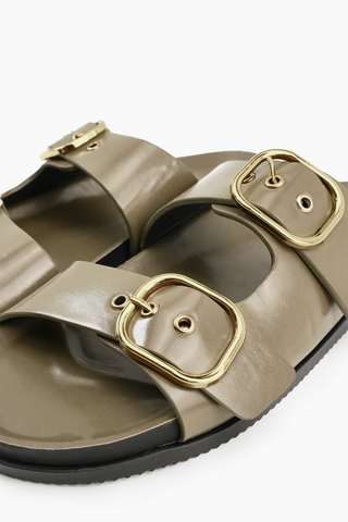 Sleek Double Buckle Slides