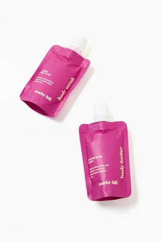 Body Scrub And Body Lotion Gift Set