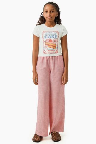 Stripe Pull-On Pants