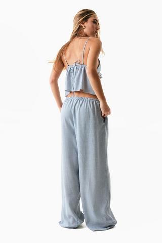 Stripe Wide Leg Pants