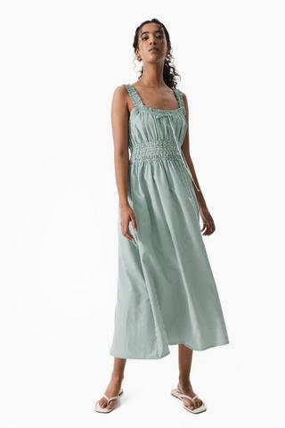 Stripe Fit And Flare Dress