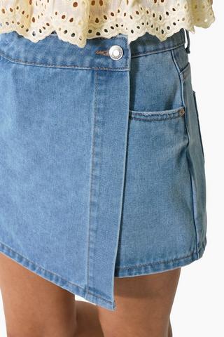 Denim Skort