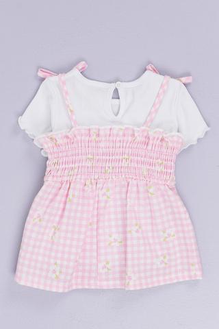 Shirred Top and T-Shirt Set