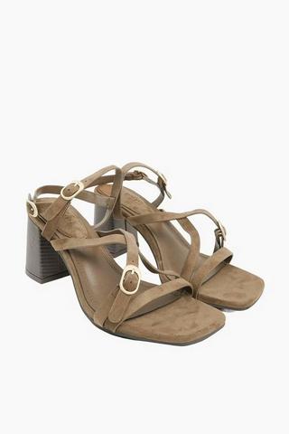 Strappy Block Heel