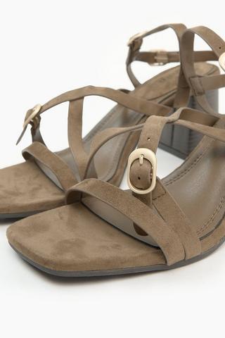 Strappy Block Heel