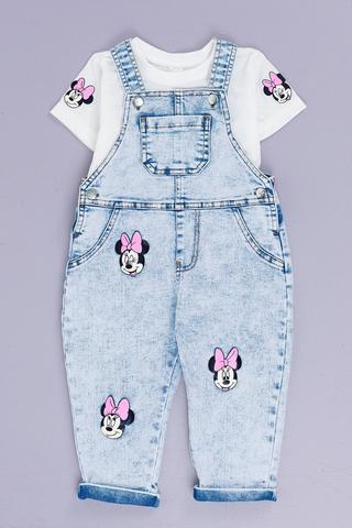 Minnie Mouse Dungaree and Tee Set