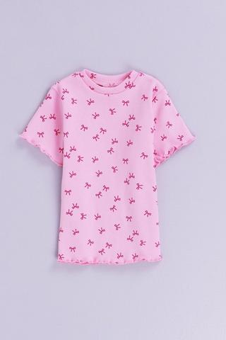 Bow Short Sleeves Top