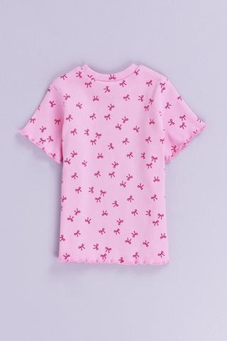 Bow Short Sleeves Top