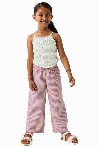 Stripe Pull On Pants