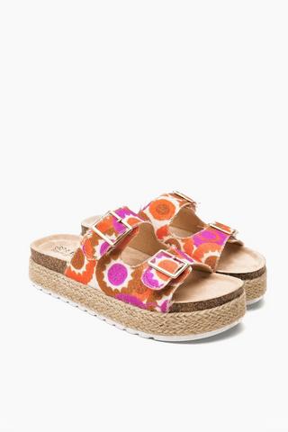 Platform Double Buckle Slides