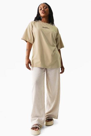 Stripe Wide Leg Pants