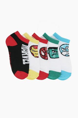 Marvel 5 Pack Socks
