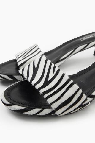 Zebra Kitten Heel