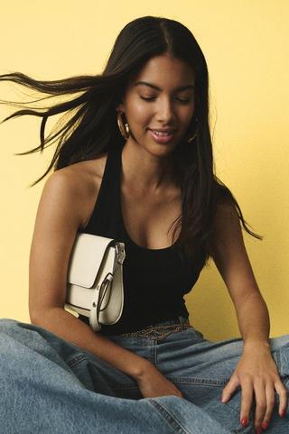 Ribbed Halter Neck Top