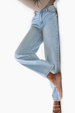 Rigid Wide Leg Denim