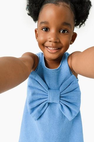 Bow Fit And Flare Dress