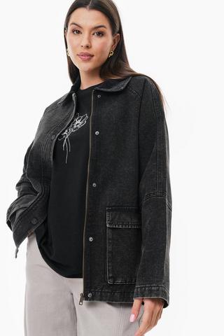 Denim Harrington Jacket