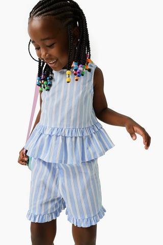 Poplin Top And Shorts Set