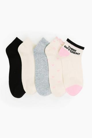 5 Pack Socks - 4-7