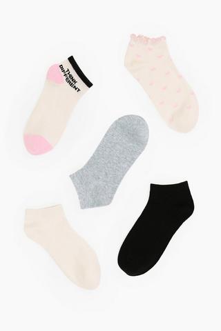 5 Pack Socks - 4-7