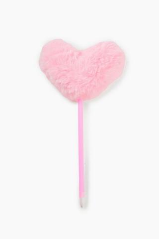 Fluffy Heart Pen