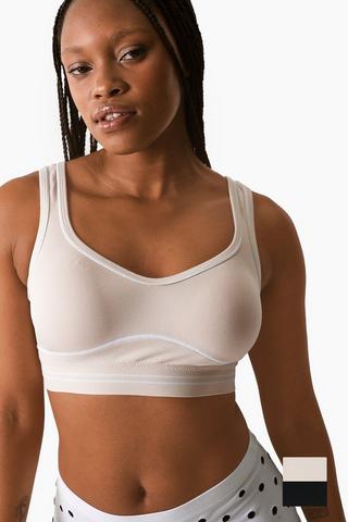 2 Pack Seamless Crop Bras