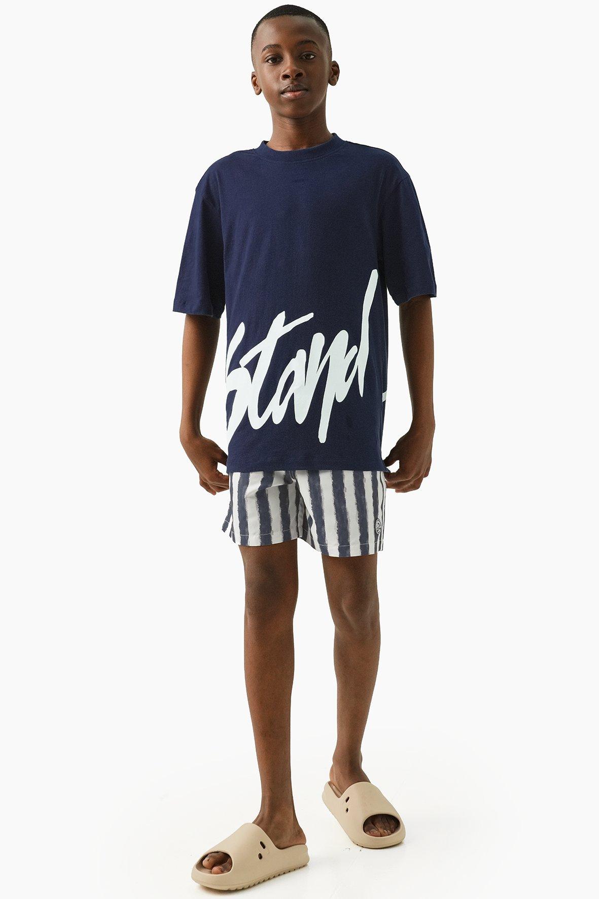 Huxbear Stripe Swimsuit Shortie