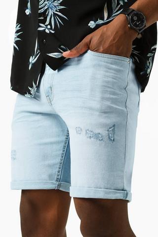 Slim Denim Shorts