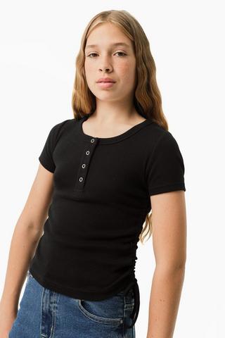 Fitted Side Ruched Top