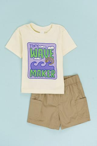 T-shirt And Cargo Shorts Set