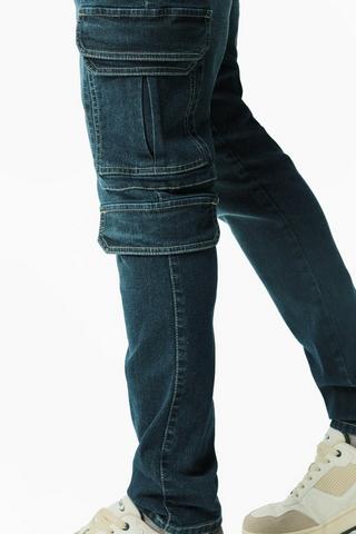 Slim Cargo Denim
