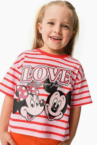 Mickey And Minnie Mouse Boxy Tee