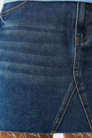Denim A-Line Skirt