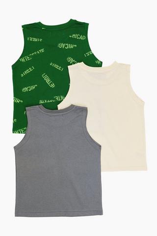 3 Pack Dino Vests