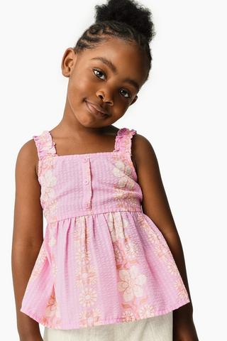 Sleeveless Peplum Top