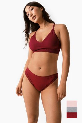 3 Pack Seamless Thongs