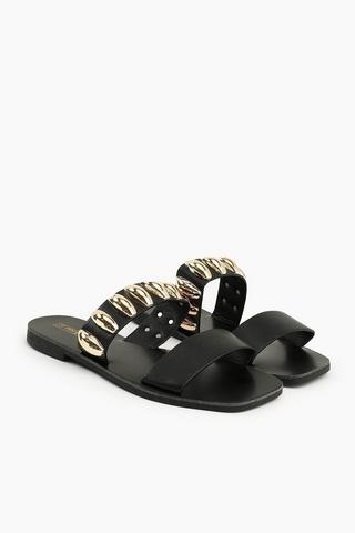 Hardware Strap Sandal