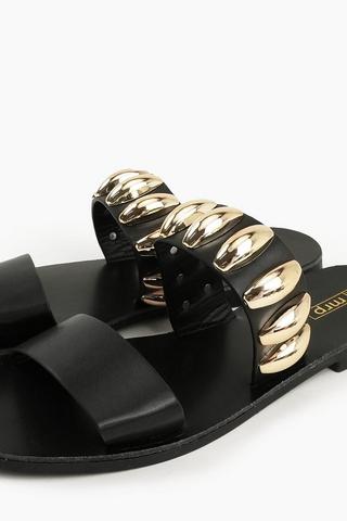 Hardware Strap Sandal