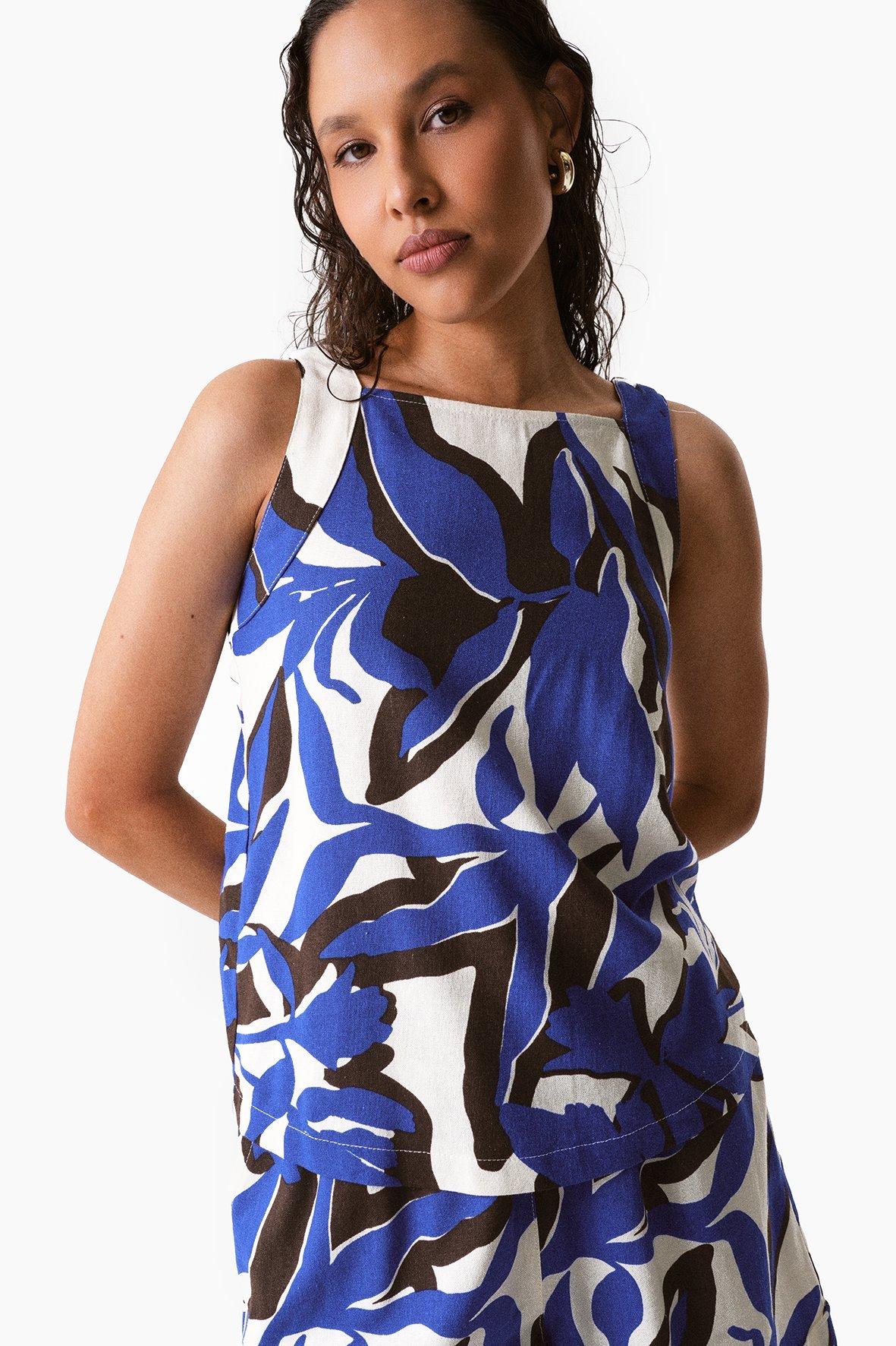 Tie Back Shell Top