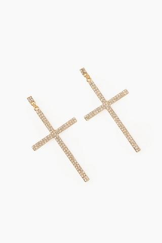 Cross Drop Earrings