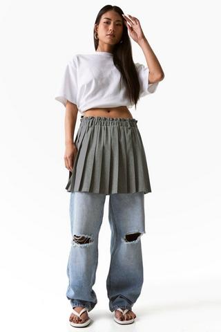 Pleated Mini Skirt