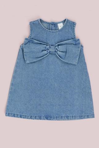 Denim Bow Dress
