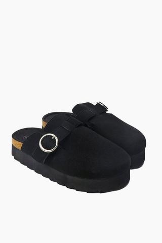 CLOG HEALTH PLAT SUEDE BLACK