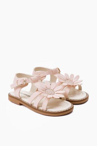 Floral Ankle Strap Sandals