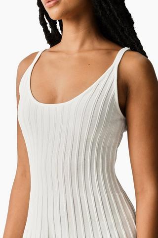 Knit Fit And Flare Dress