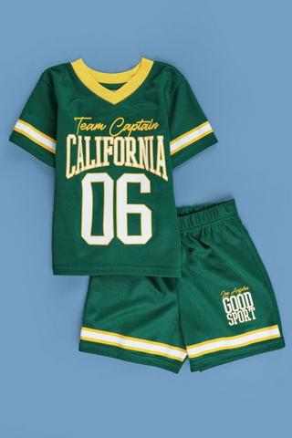 Sports T-Shirt And Shorts Set
